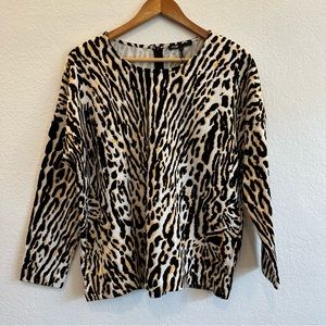 NWT Maje " Guleo " - Sweater - Size 3 - Leopard - Authentic